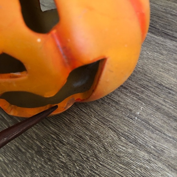 Vtg Halloween Witch and Jack O’Lantern Candle Holder - Picture 10 of 16